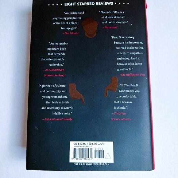 *5 for $25* The Hate U Give Angie Thomas Hardcover with dust jacket VGUC - Picture 3 of 3
